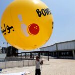 بالن قطر ۴مترکروی افتتاحیه بولینگ ستاره شهر مازندران بابلسر